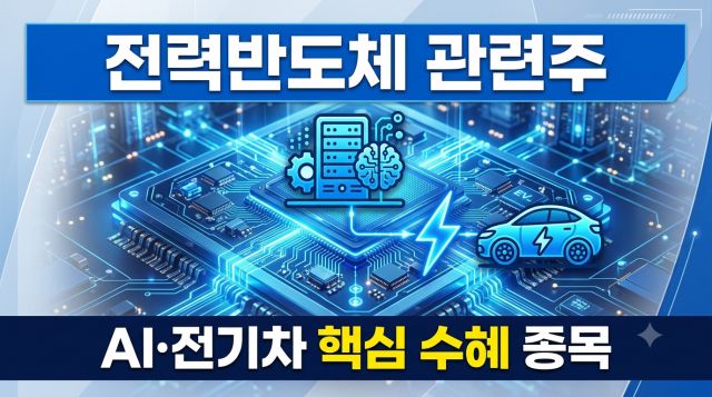 전력반도체 관련주 AI 데이터센터 전기차 수혜 종목 정리