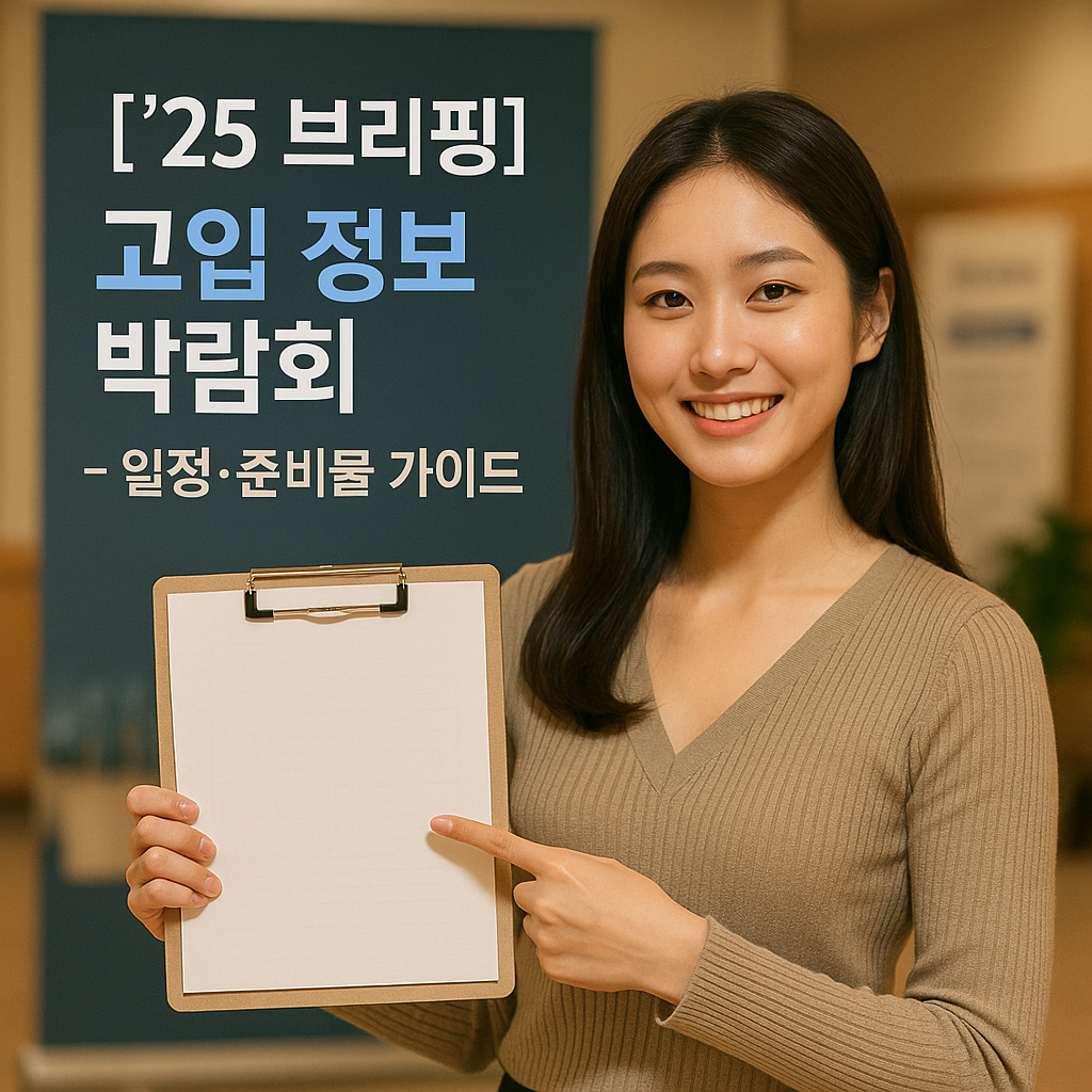 [&rsquo;25 브리핑] 고입 정보 박람회 &ndash; 일정&middot;준비물 가이드