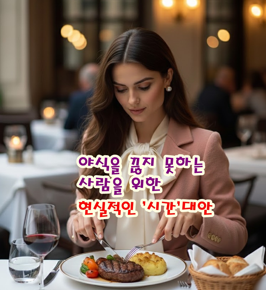 야식을 끊지 못하는 사람을 위한 현실적인 &lsquo;시간&rsquo; 대안