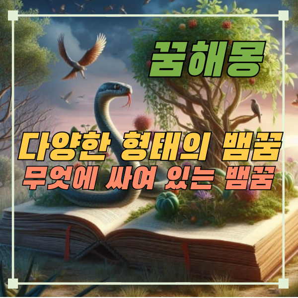 뱀꿈-다양한형태의뱀꿈-무엇에싸여있는뱀꿈
