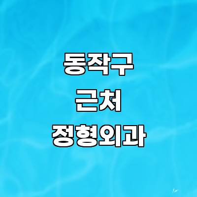 서울 동작구 정형외과