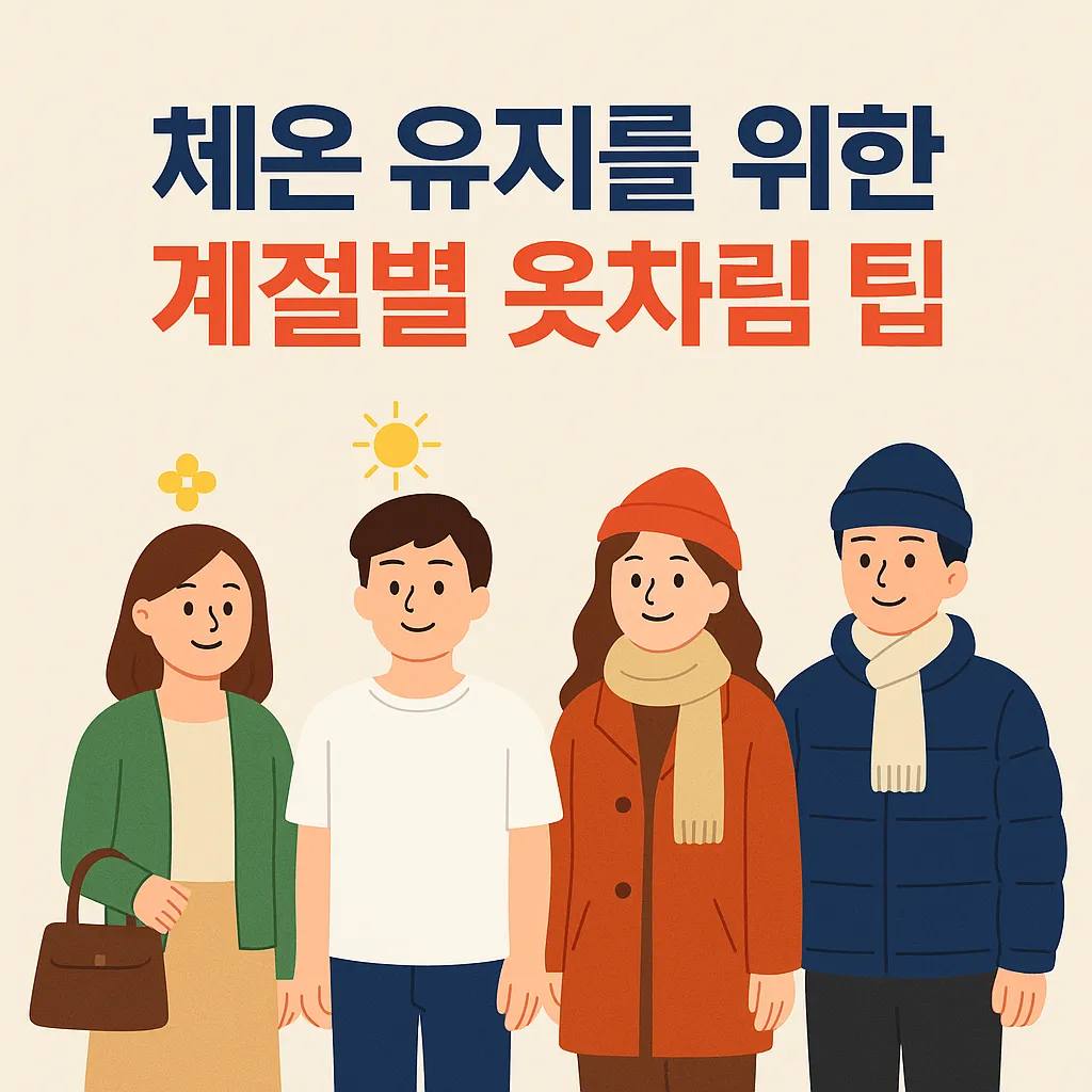 체온 유지를 위한 계절별 옷차림 팁