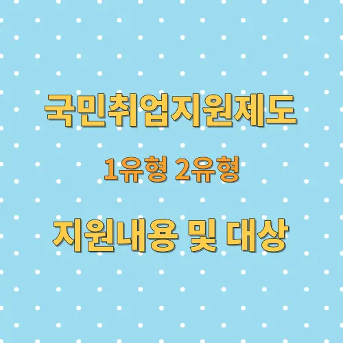 국민취업지원제도-지원내용-및-지원대상-1유형-2유형