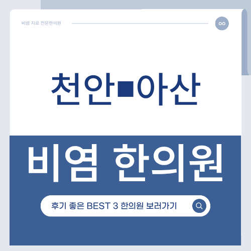 천안 아산 비염한의원