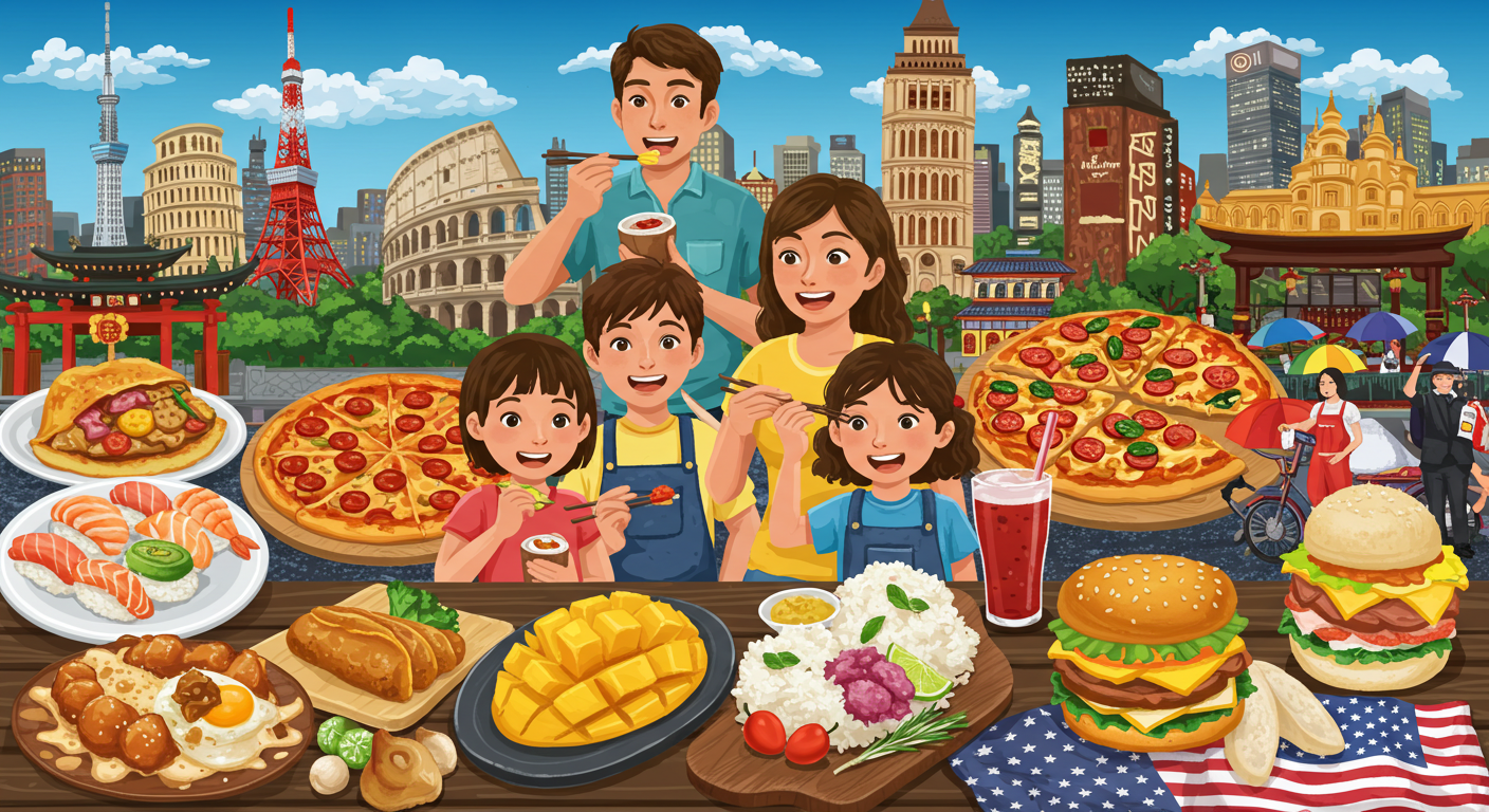 아이들도 좋아하는 해외 음식 여행지 추천