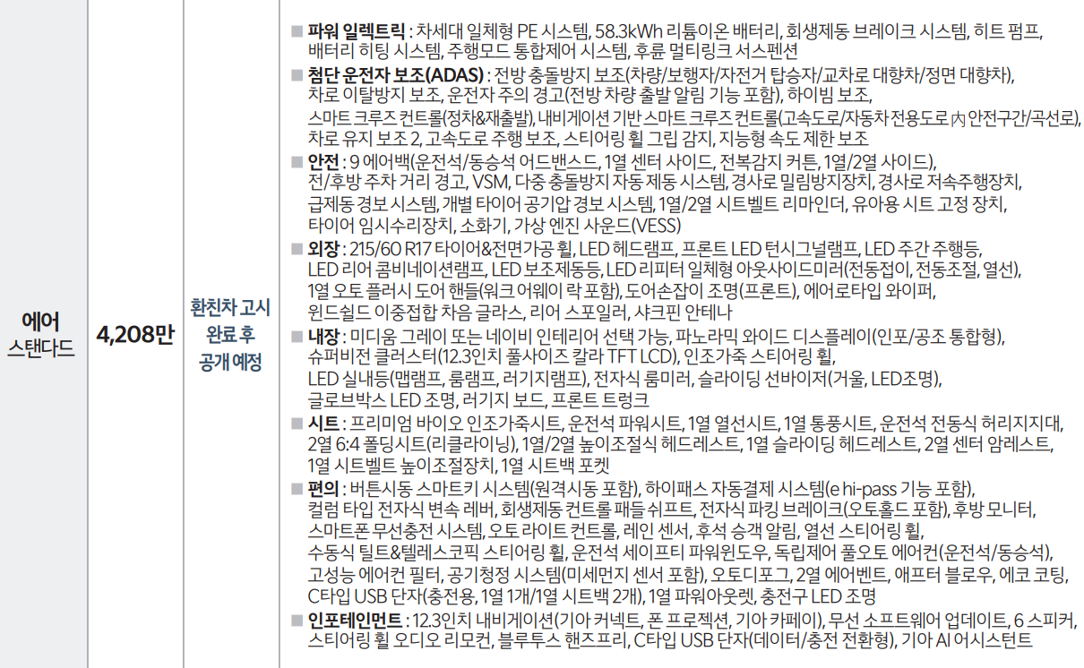 EV3 가격 