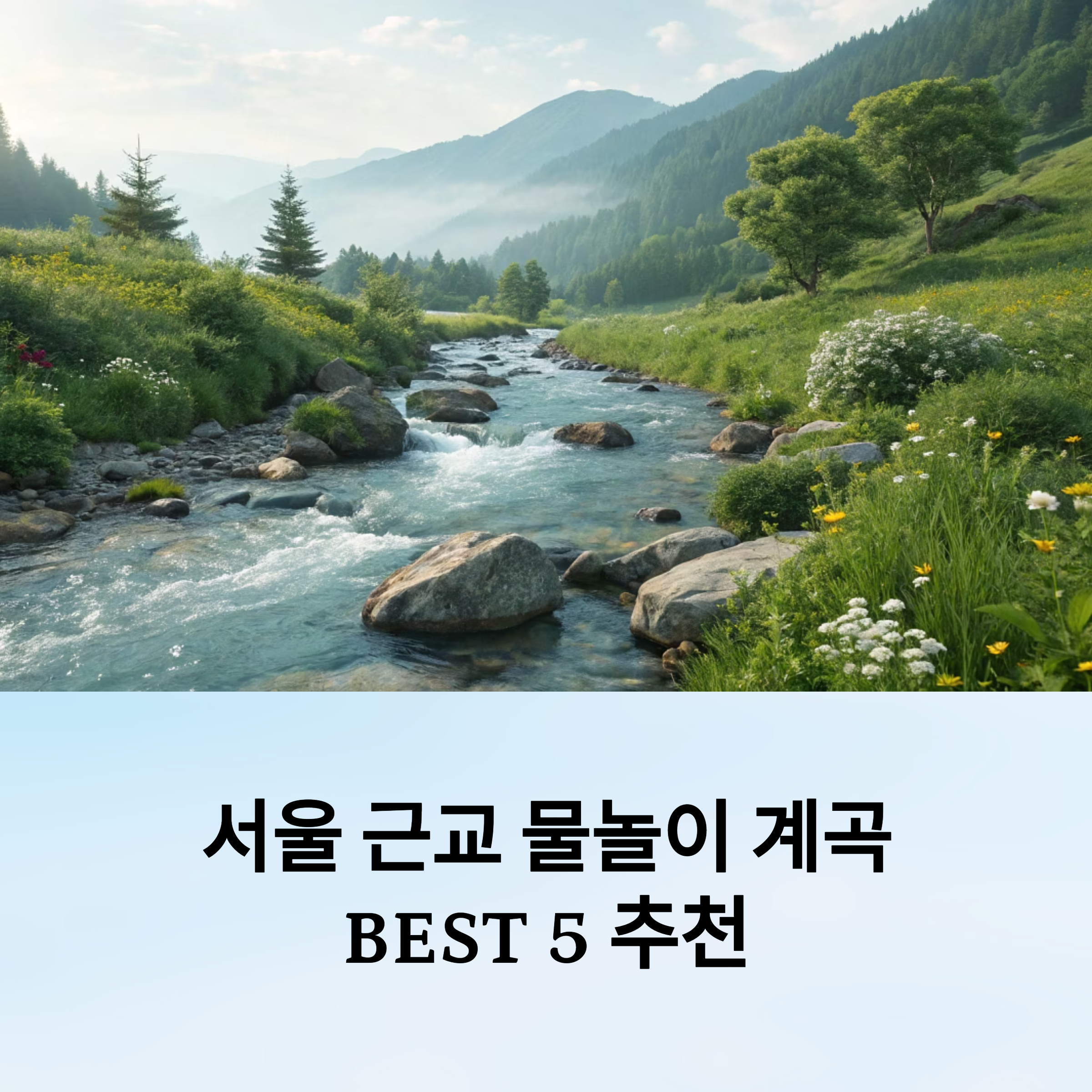 서울 근교 물놀이 계곡 BEST 5 추천! 무더위 날리는 여름 피서지 총정리