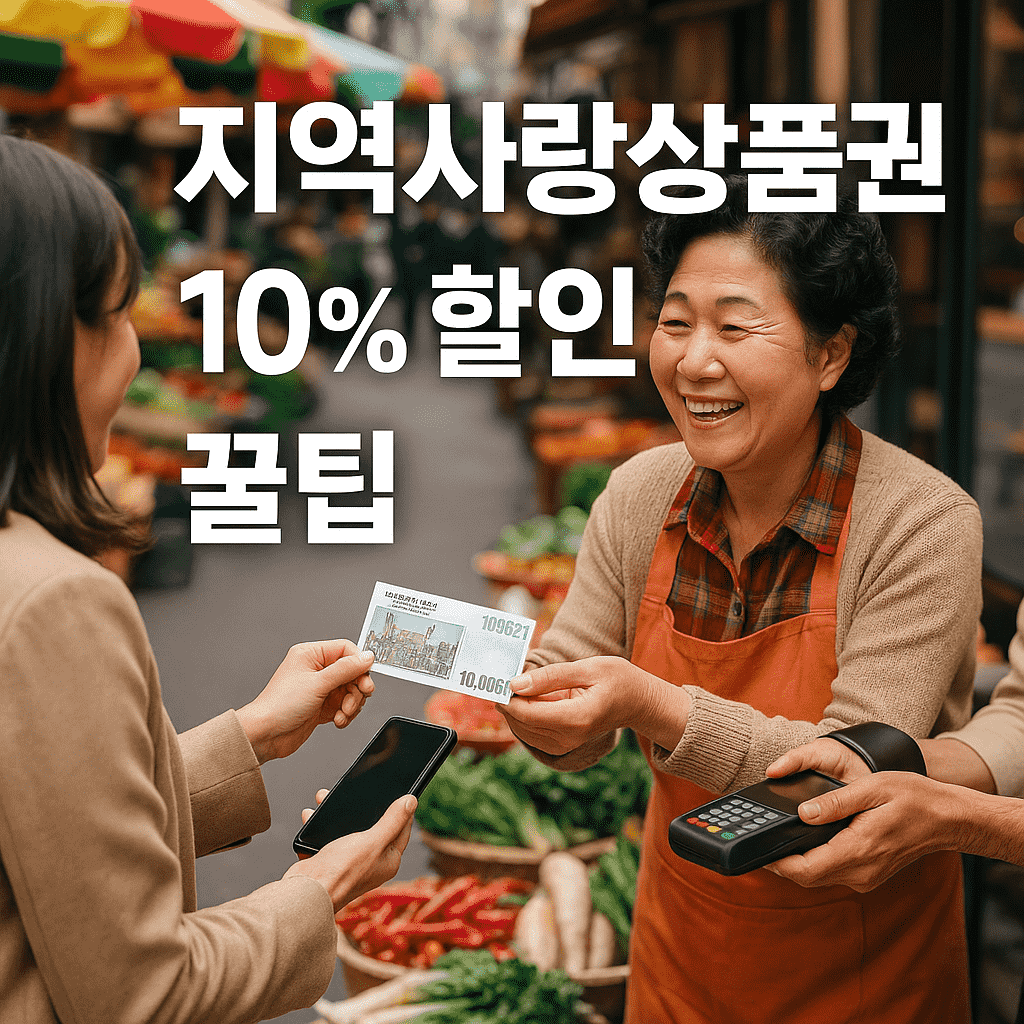 지역사랑상품권 사용처와 할인받는 꿀팁 (2025년 최신 가이드)