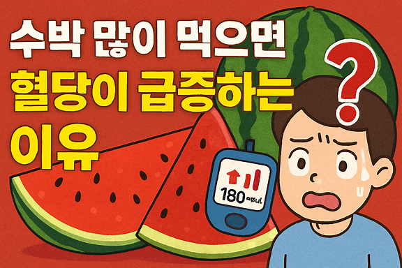 수박 많이 먹으면 혈당이 급증하는 이유와 관리 꿀팁