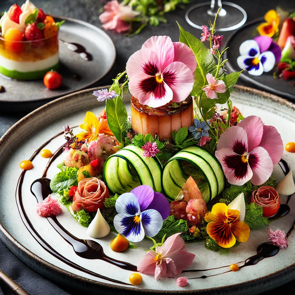 시각과 미각적으로 즐거움을 선사하는 꽃을 이용한 요리