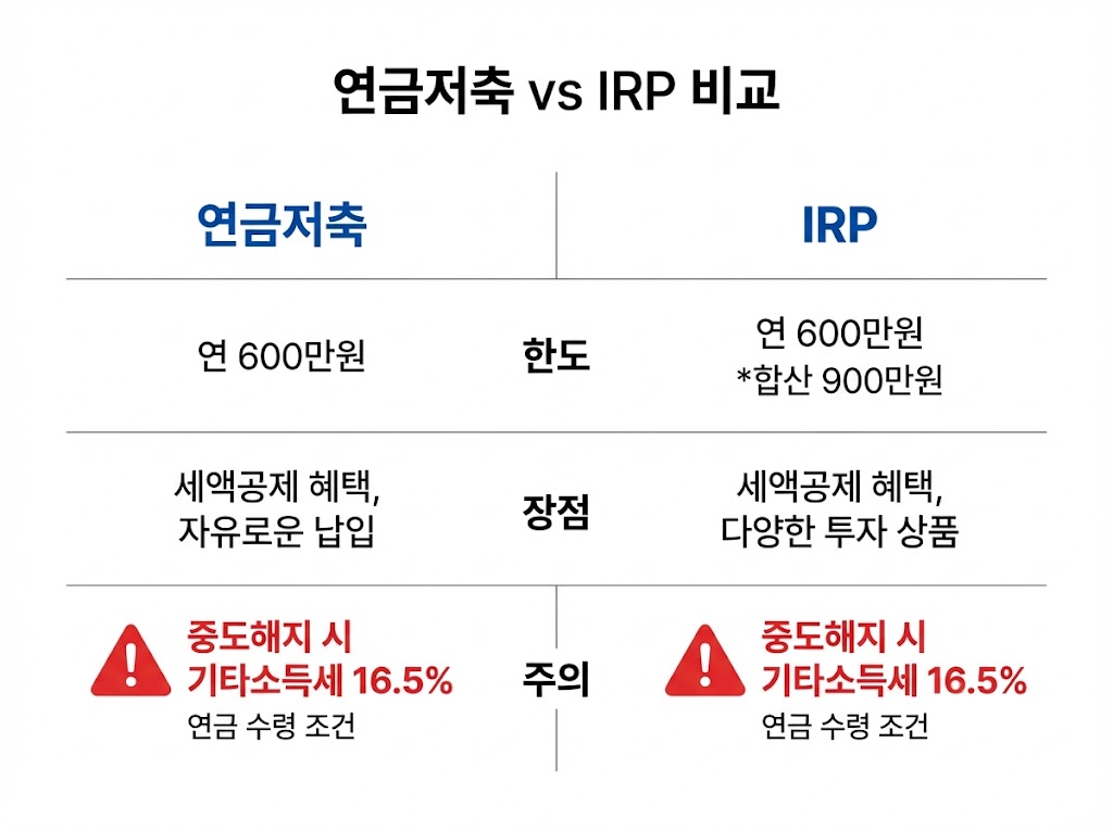 2026 연말정산 연금저축·IRP 세액공제 한도/주의사항(직장인 최적화) — 1장 요약 + 실수 TOP