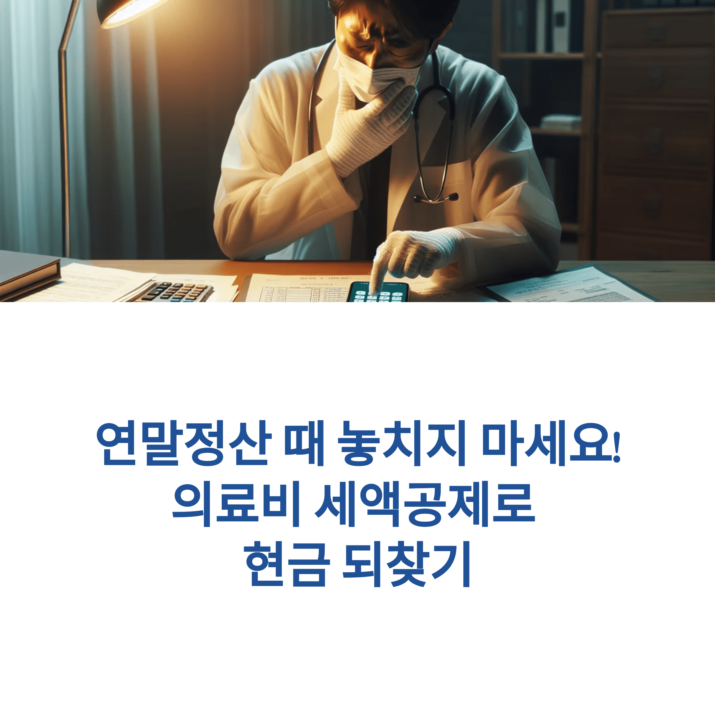 의료비 세액공제 환급 방법!