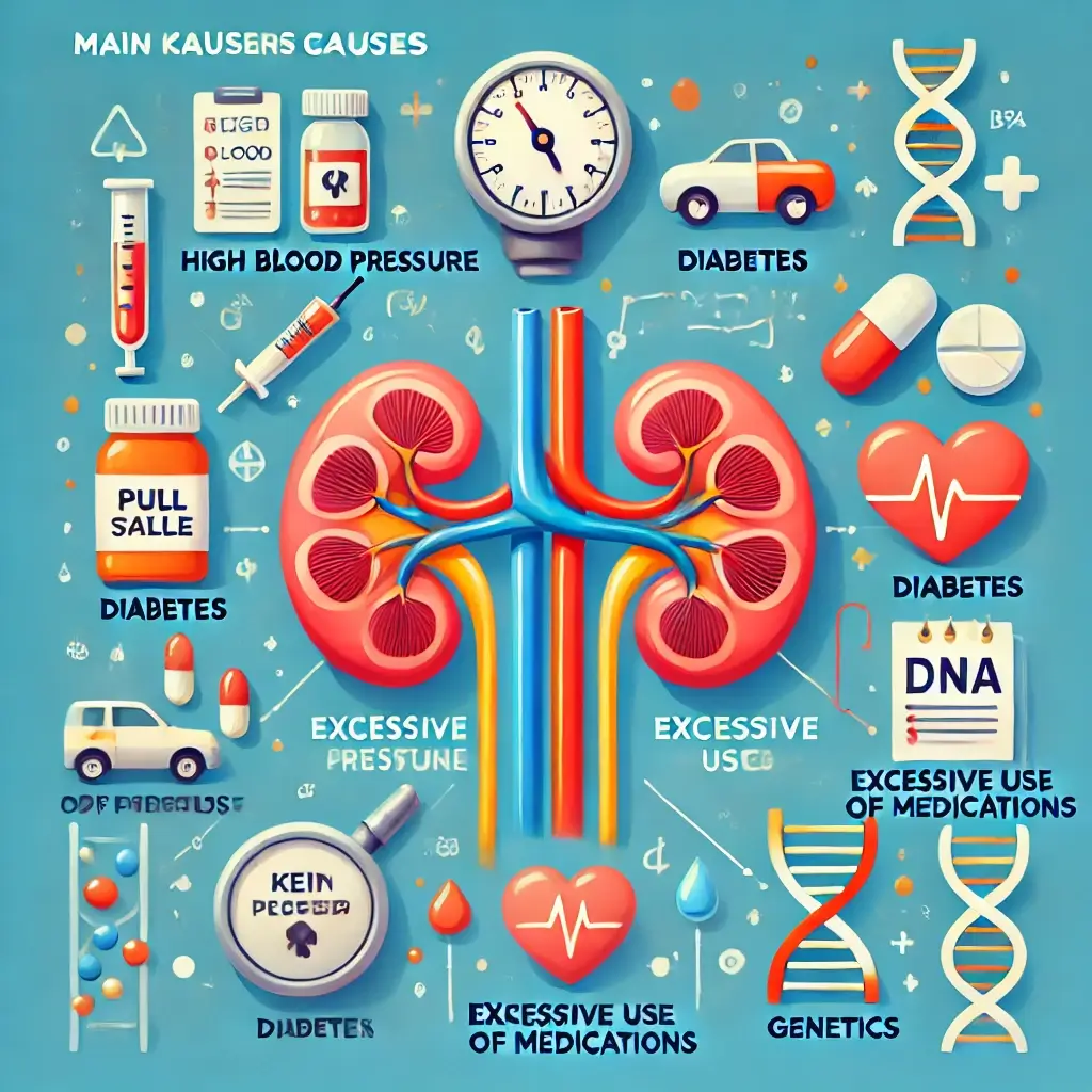 신장 이상의 원인