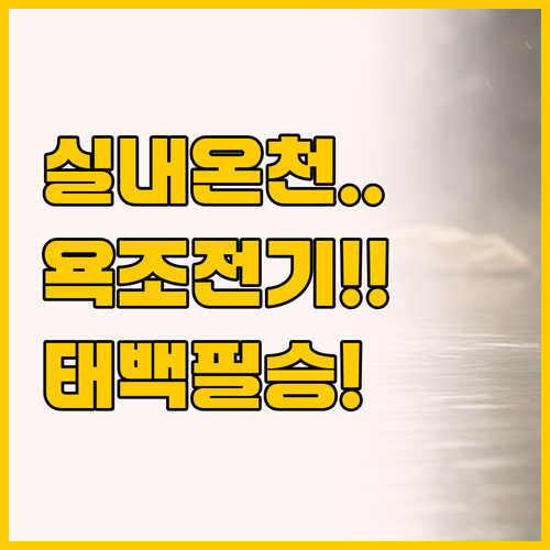 실내 수영장 온천 vs 넓은 욕조 전..