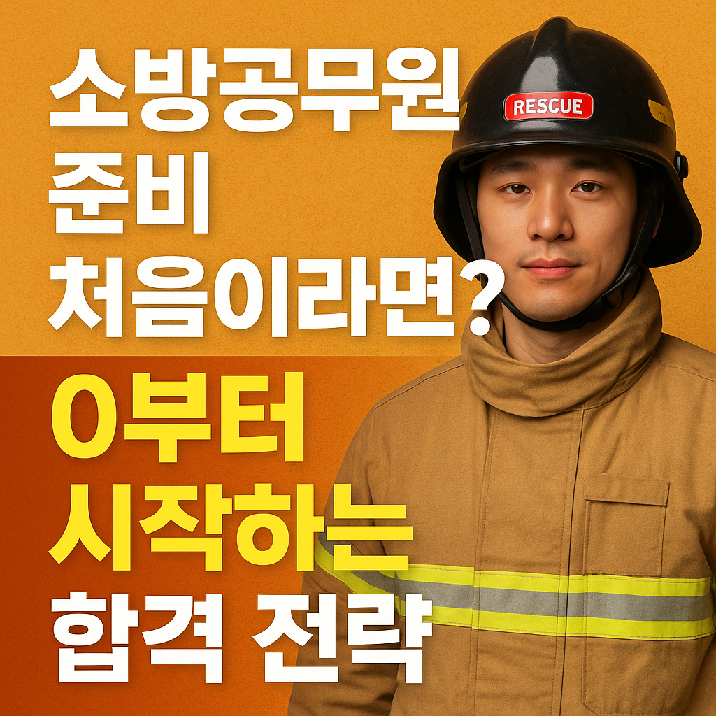 소방공무원 준비 처음이라면? 0부터 시작하는 공부법 총정리! 기초부터 합격까지 6개월 플랜