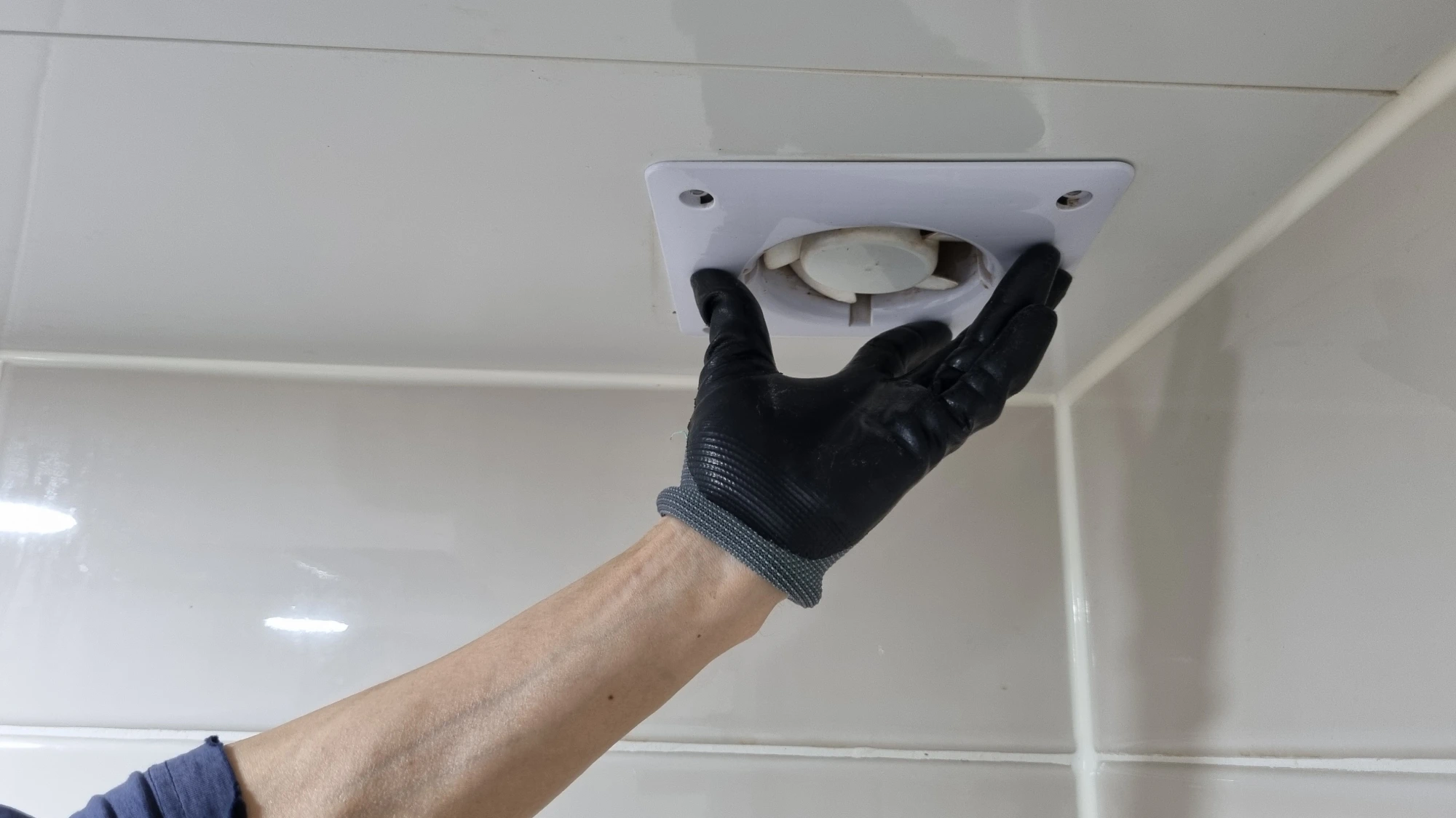 환풍기 배관 올린 모습