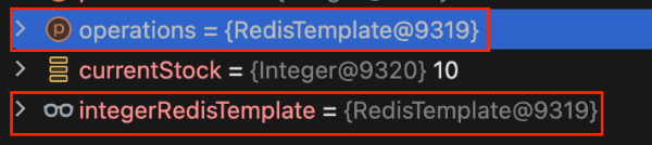 operations와 integerRedisTemplate는 같은 인스턴스
