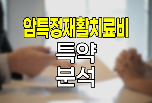 메리츠화재 암특정재활치료비 특약, 암 치료 후 회복의 숨은 조력자