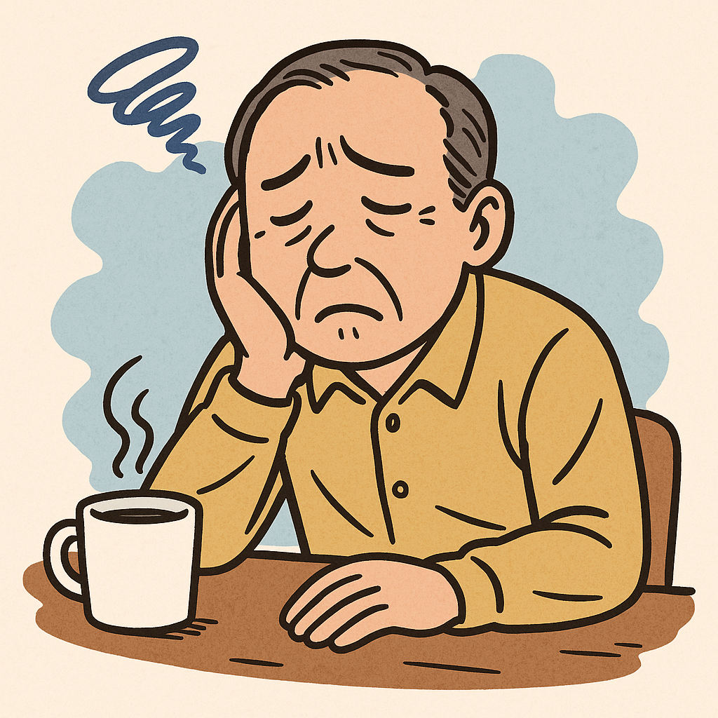 피곤한 중년