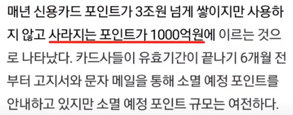 사라지는 포인트가 1,000억원