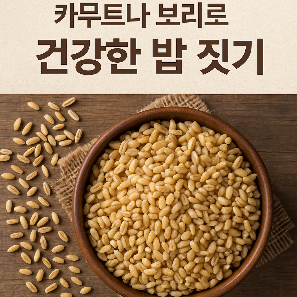 쌀밥 대신 카무트나 보리로 건강한 밥 짓기
