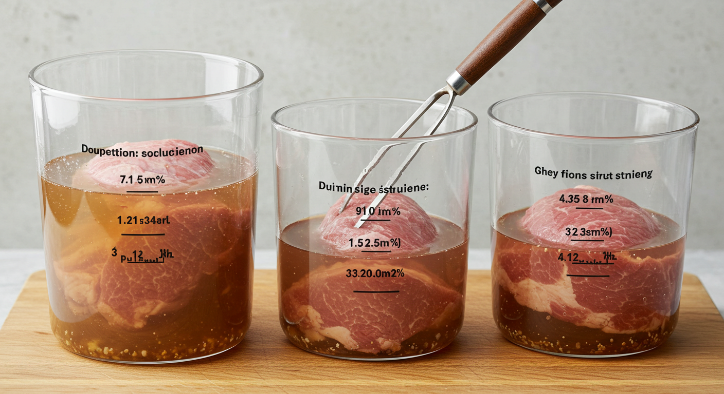 육즙가이드 염지시간 굵기규격 칠링쿨링