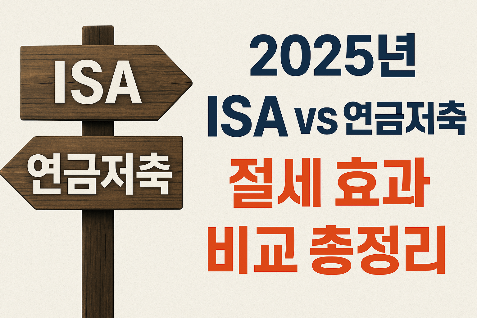 2025년 ISA vs 연금저축, 절세 효과 비교 총정리