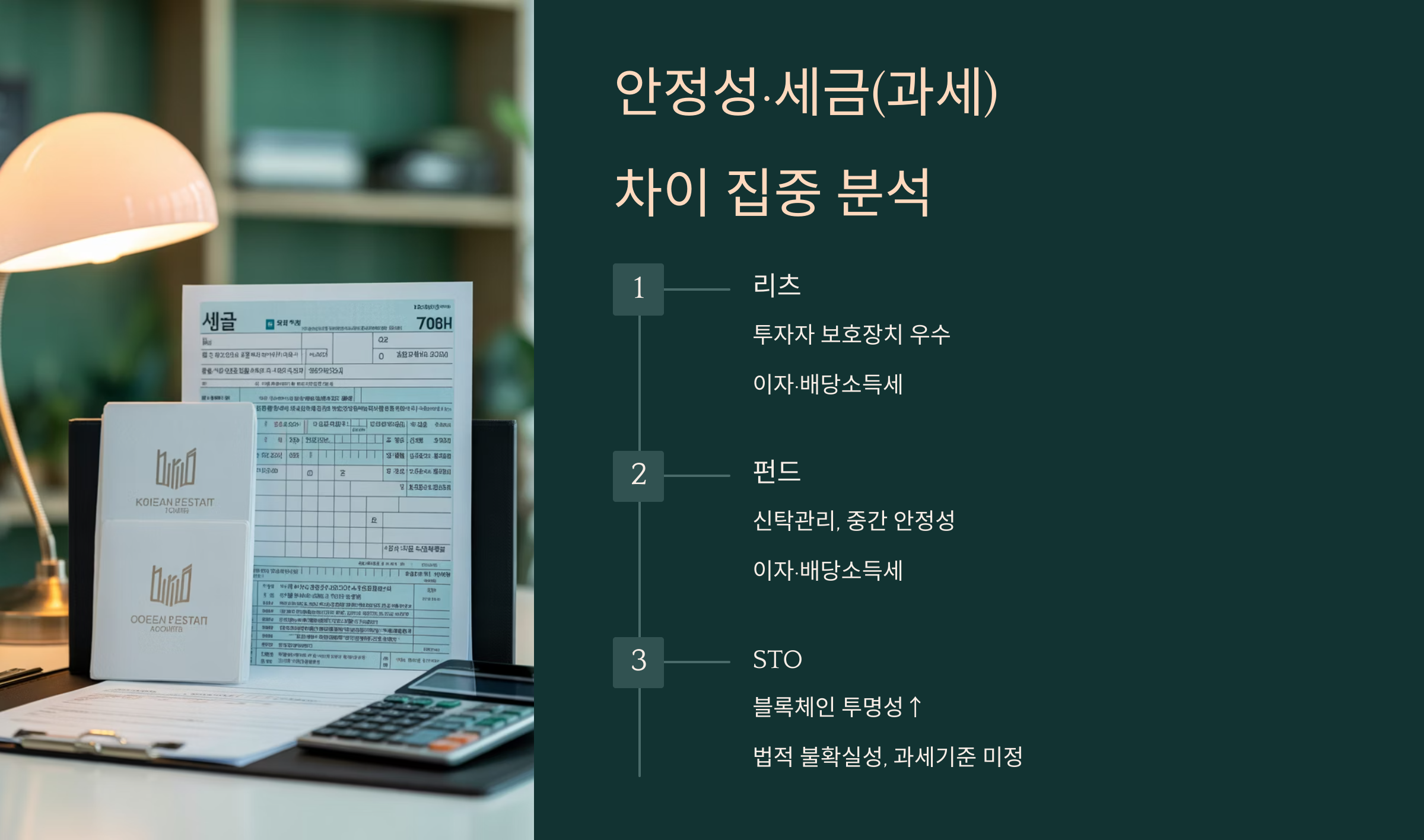 안정성과 세금 차이