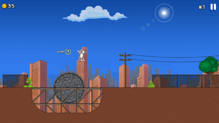 위쪽-방향키를-눌러-점프하고-장애물을-피해가는-화면