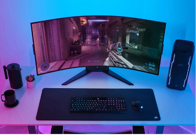 커세어 XENEON FLEX 45WQHD240 벤더블 OLED 게이밍 모니터