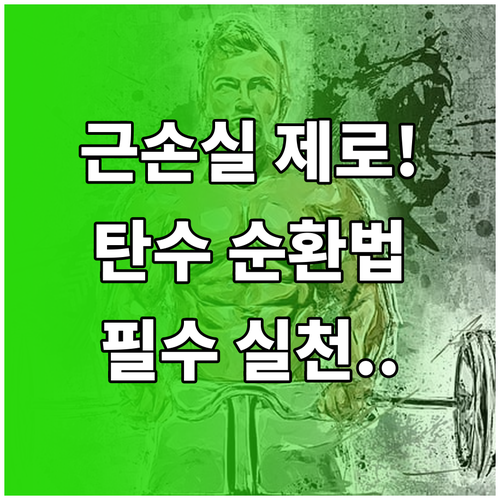 근손실 없는 탄수화물 순환 다이어트 ..