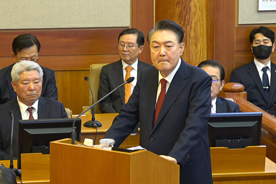 윤석열 전 대통령, 피고인 모습 촬영 허용