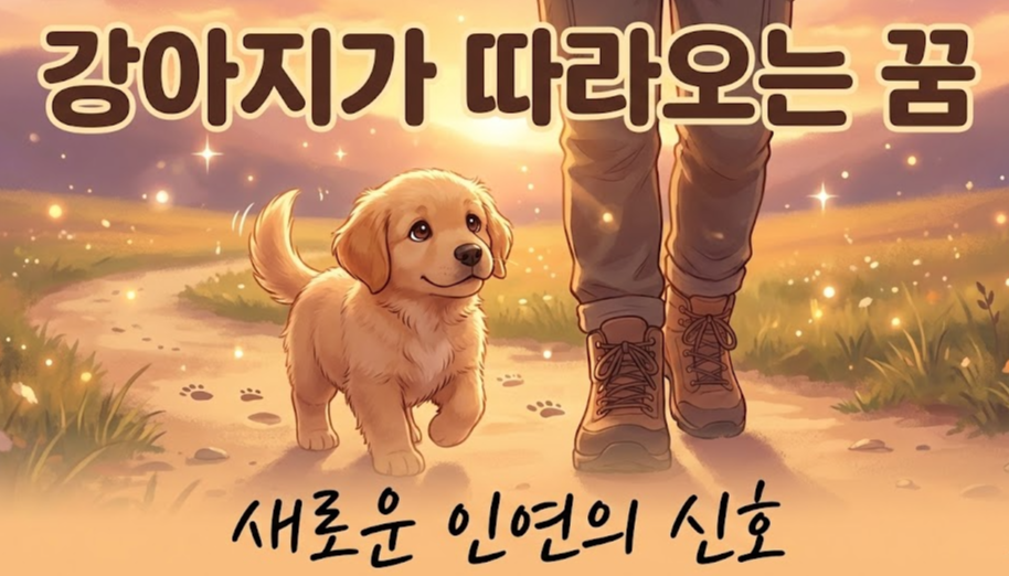 강아지가 따라오는 꿈 해몽 - 당신을 향한 진심 어린 관심