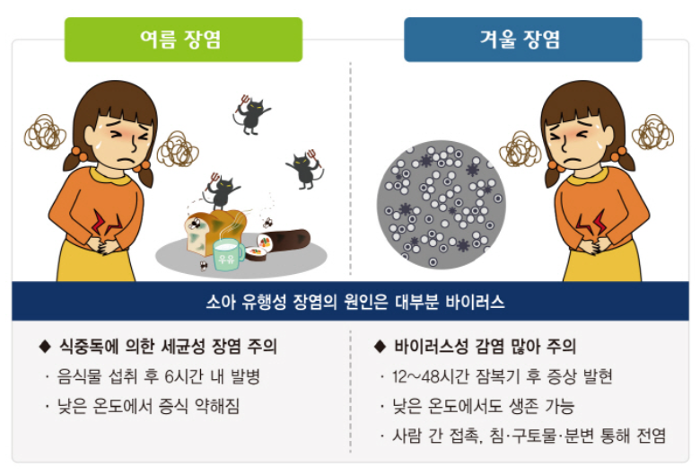 장염의 원인