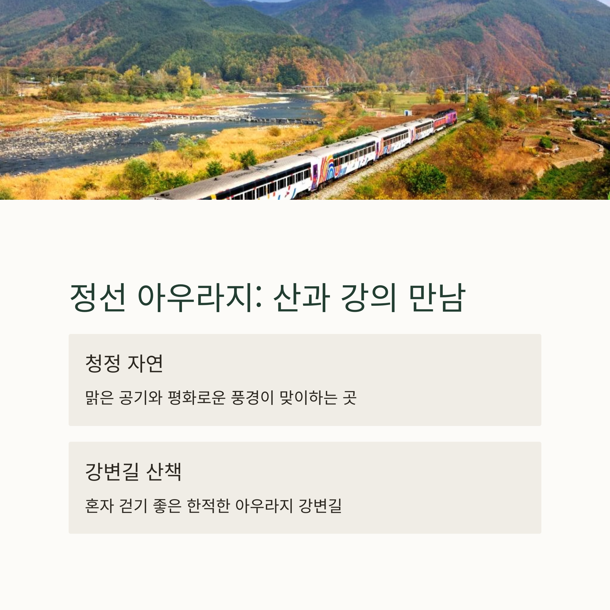 정선 아루하지 소개
