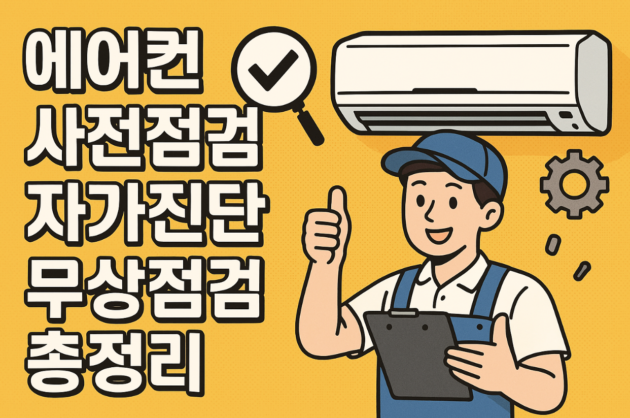 에어컨 사전점검 자가진단 무상점검 총정리 (LG·삼성·캐리어)