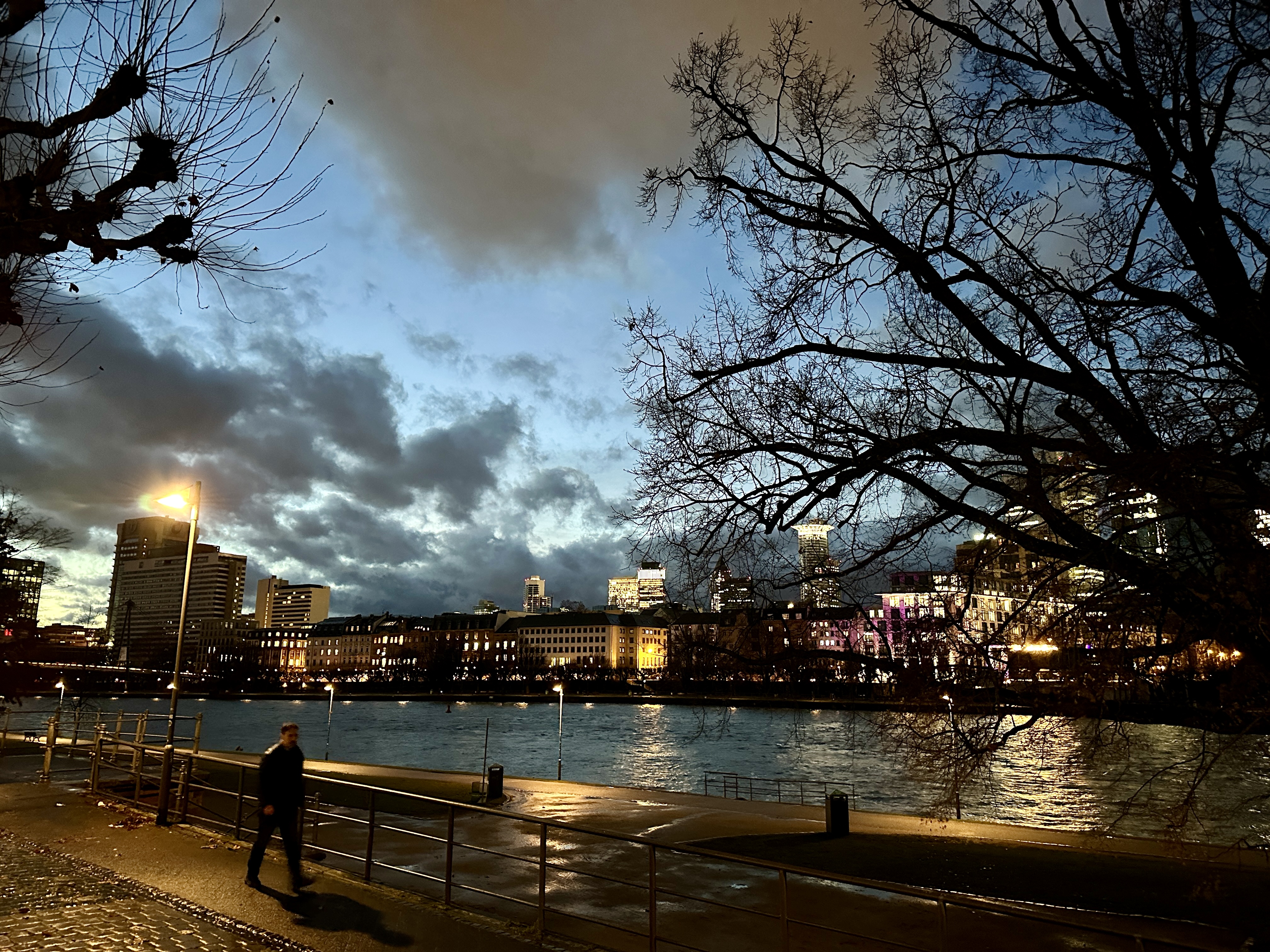 프랑크푸르트 마인강변 야경