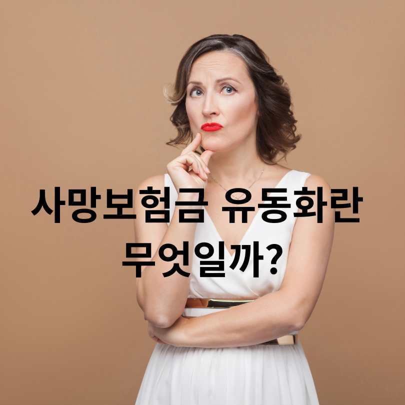 55세부터 사망보험금 유동화 제도
