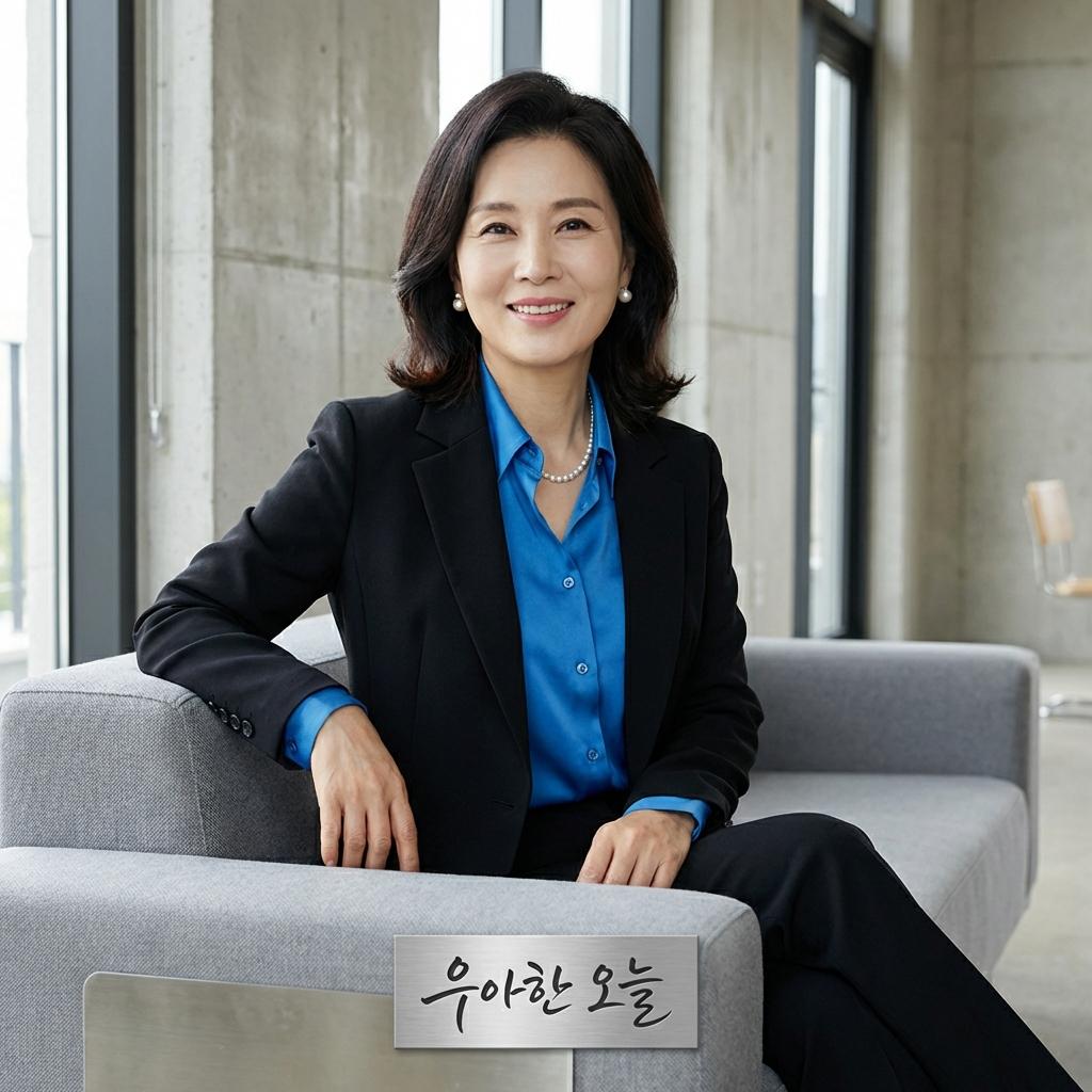 50대 결혼식 하객룩 블랙 자켓 코디법