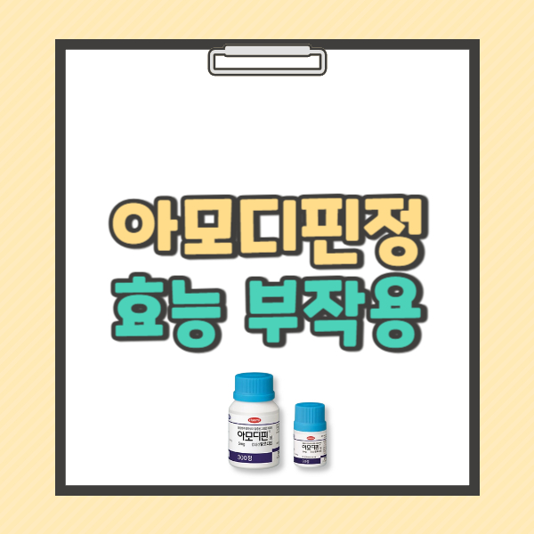 아모디핀정 5mg 성분 효능 복용법 부작용 주의사항