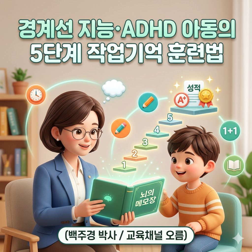 경계선 지능&middot;ADHD 아동의 성적을 바꾸는 5단계 작업기억 훈련법 (백주경 박사)