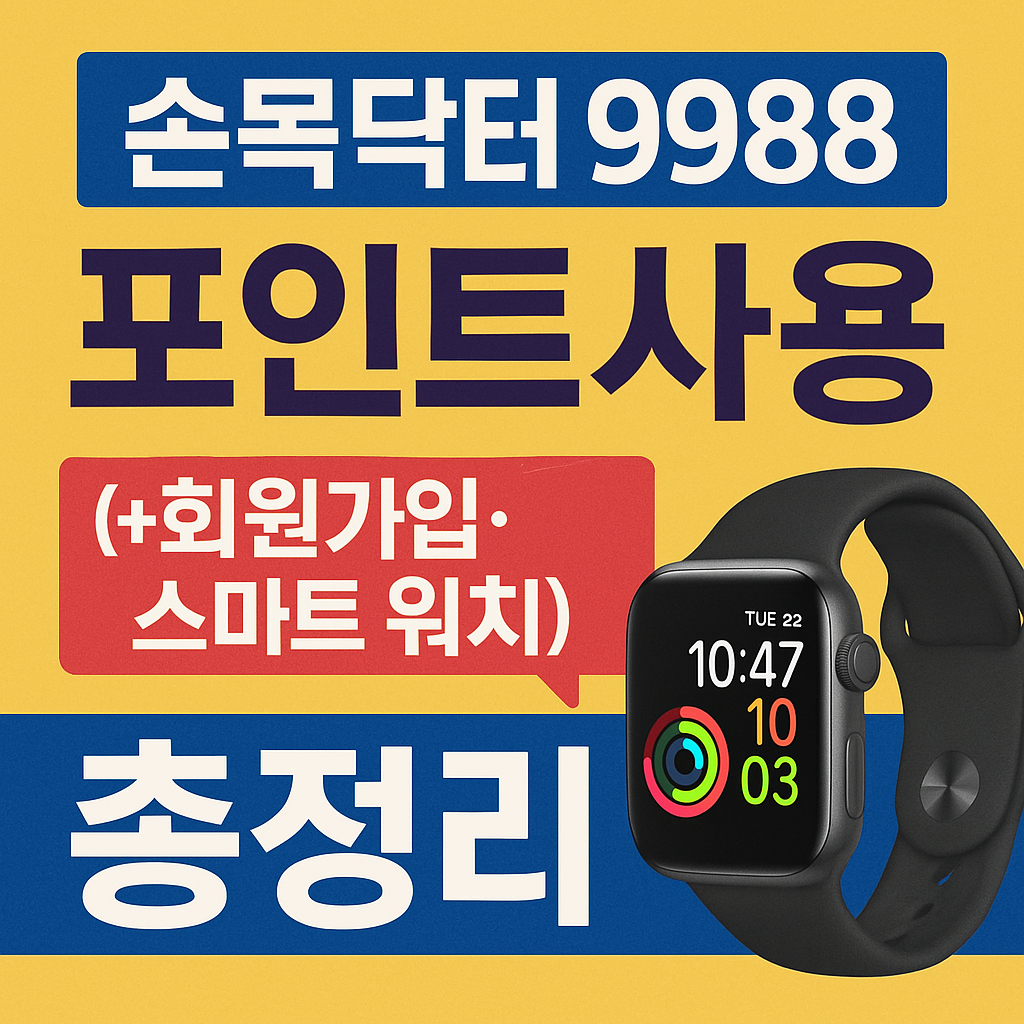 손목닥터9988포인트사용법