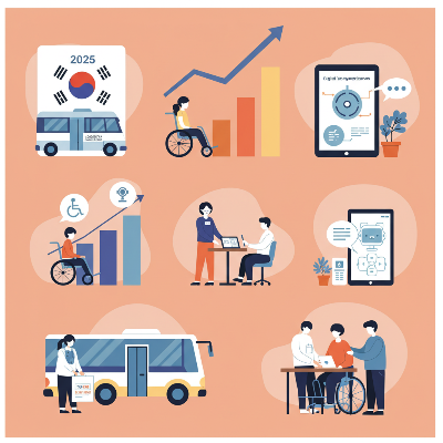 장애인 예산변화의 인포그래픽