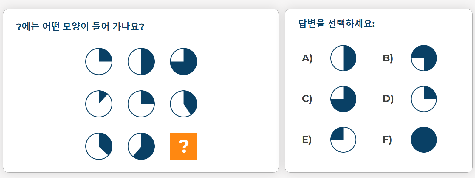 IQ검사 문항지