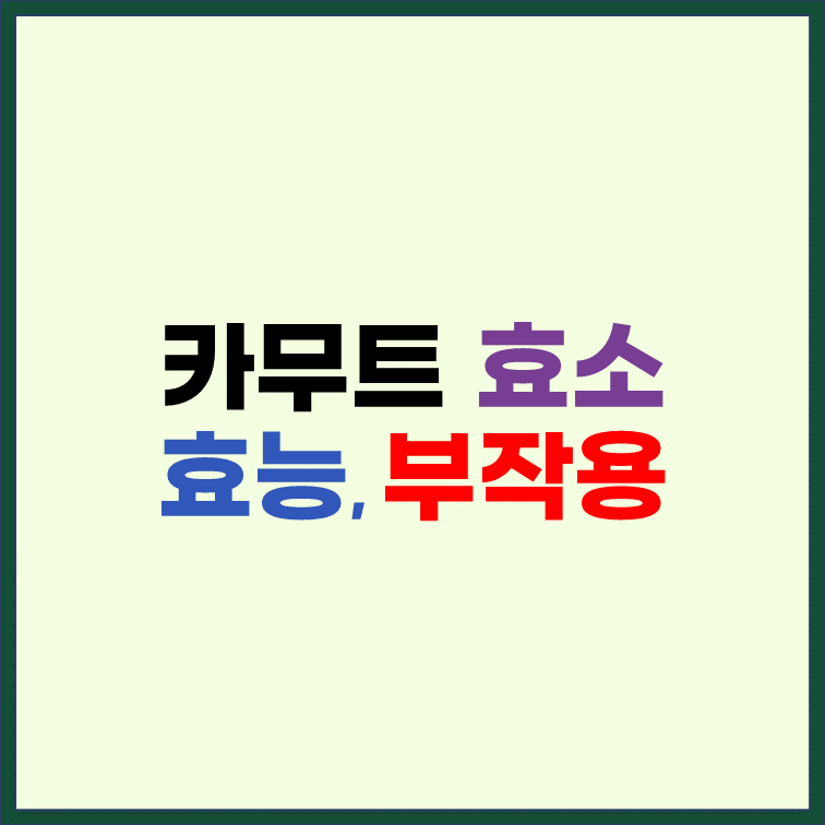 카무트-효소-효능-효과-부작용-복용법