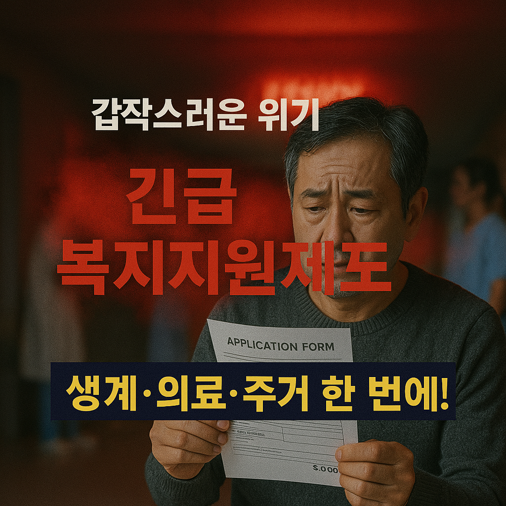 [8편] 긴급복지지원제도 신청 시기와 조건 &ndash; 갑작스러운 위기, 이렇게 대비하세요