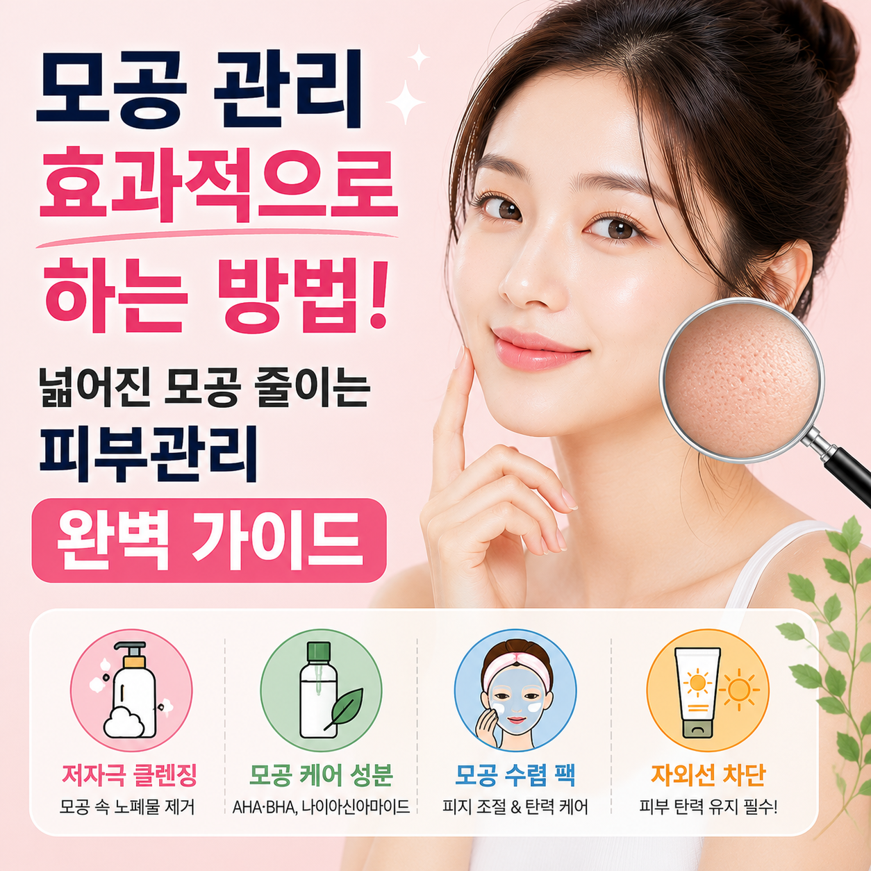 모공 관리 효과적으로 하는 방법