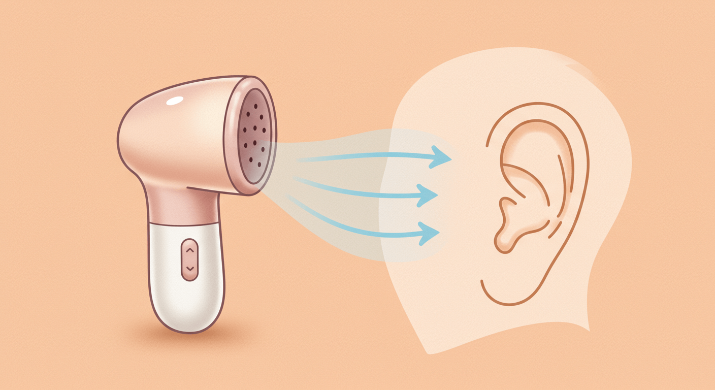 귀드라이기로 귀 안 수분 안전하게 제거하기