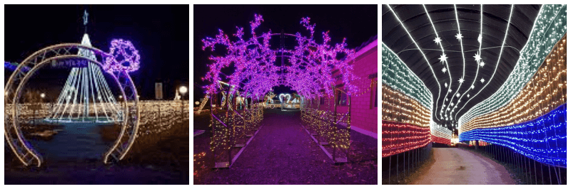 고니골 빛축제 사진 3개