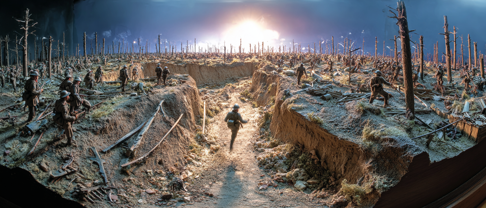 미니어처풍으로 재해석한 1917 장면 by pearl's review